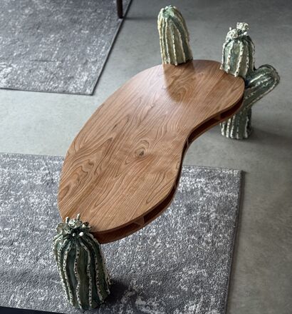 Furniture series: Sagaro side table 1 - a Sculpture & Installation Artowrk by Guez laurent